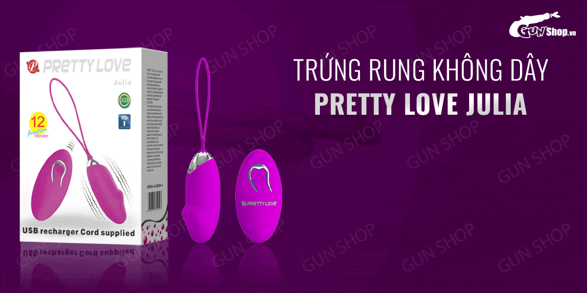 Trứng rung không dây 12 chế độ rung Pretty Love Julia
