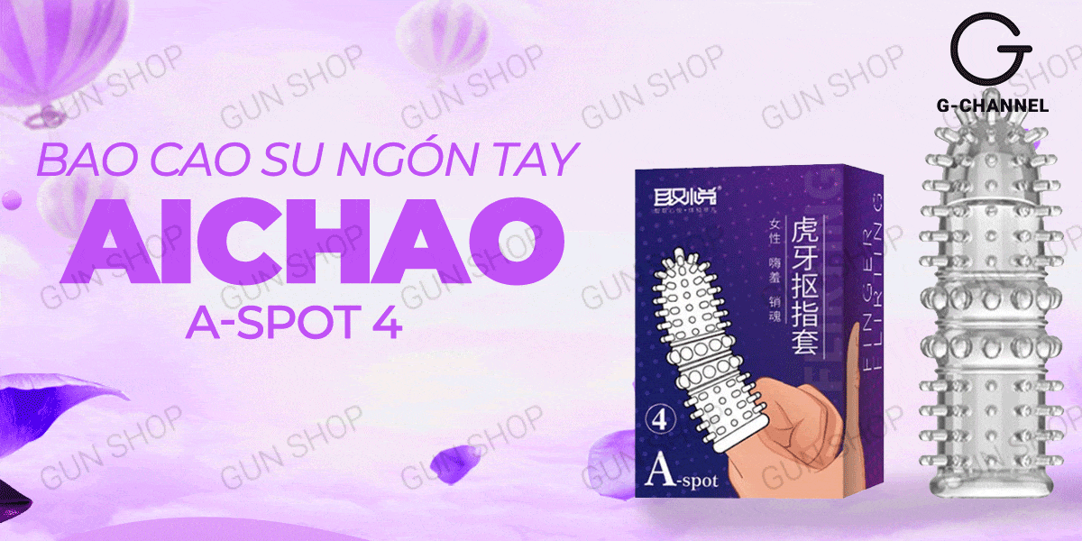 Bao cao su ngón tay Aichao A-spot 4 - gai nổi lớn