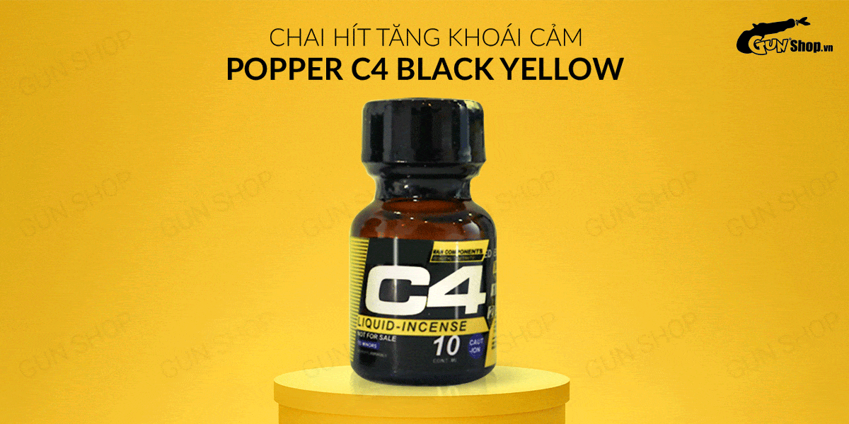Popper C4 Yellow 10ml Mỹ chính hãng tăng khoái cảm mạnh