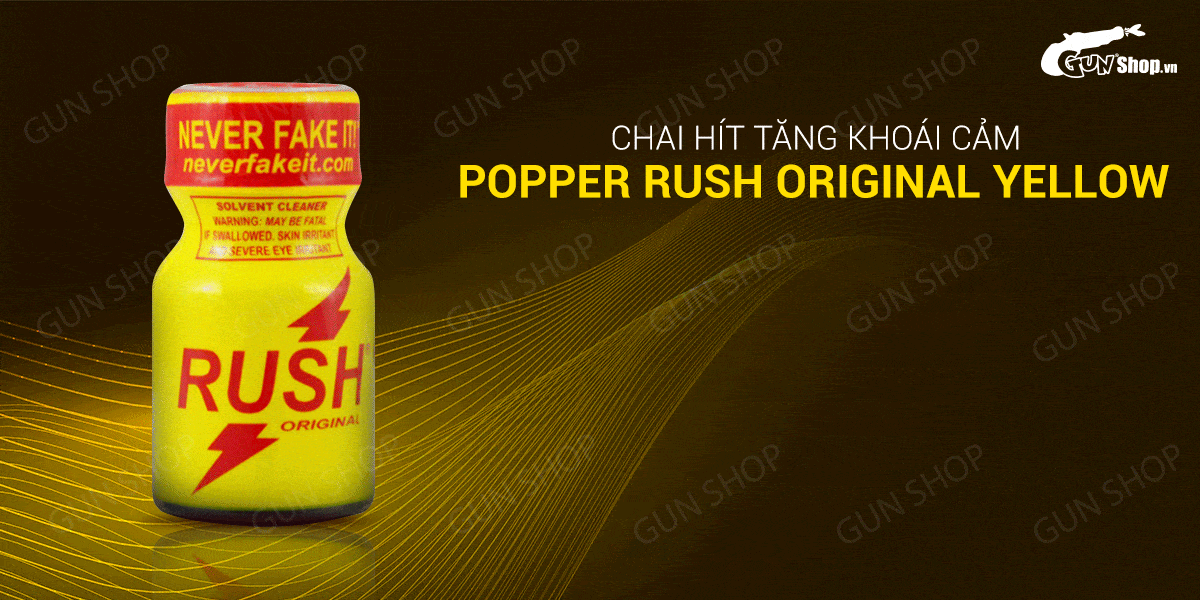 Popper Rush Original Yellow 10ml Mỹ Tăng Khoái Cảm Cửa Sau