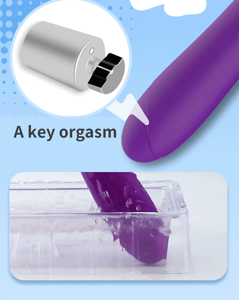 Chày rung massage We Love LiLo 5 chế độ rung silicon y tế giá rẻ nữ