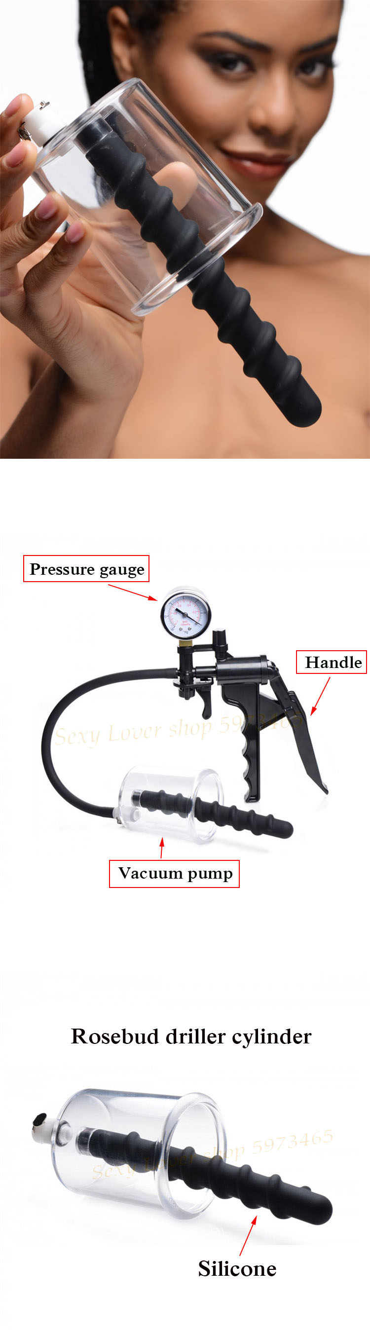 Manual Rosebud Pump Vacuum Sucking Massage Prostate Stimulator Anal Pump For Man Women Buttblug Masturbator Adult Sex Product18 