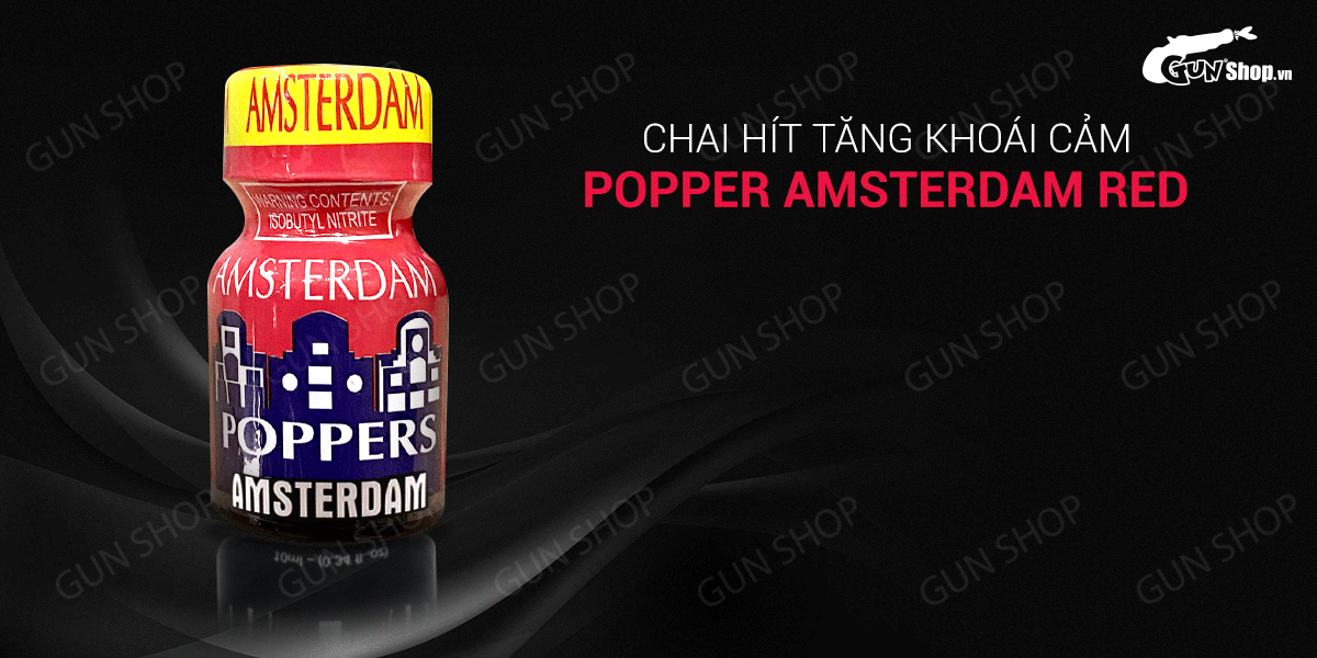 Popper Amsterdam Red 10ml Mỹ chính hãng tăng khoái cảm đỉnh cao
