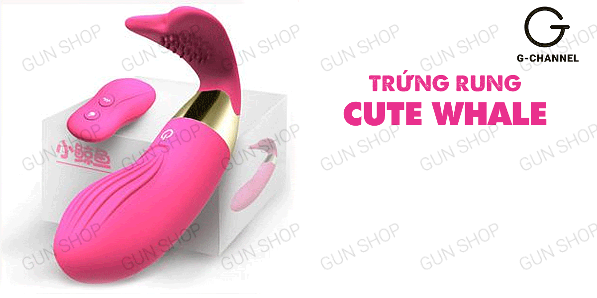 Trứng rung phát nhiệt Cute Whale sạc điện dễ dùng cao cấp