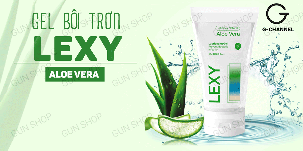 Gel bôi trơn Lexy Aloe tinh chất lô hội gốc nước 55ml Đức