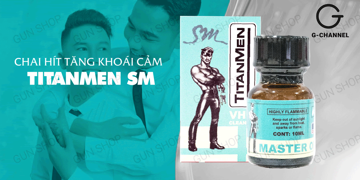 Popper Titanmen SM 10ml Mỹ tăng lực thư giãn quan hệ