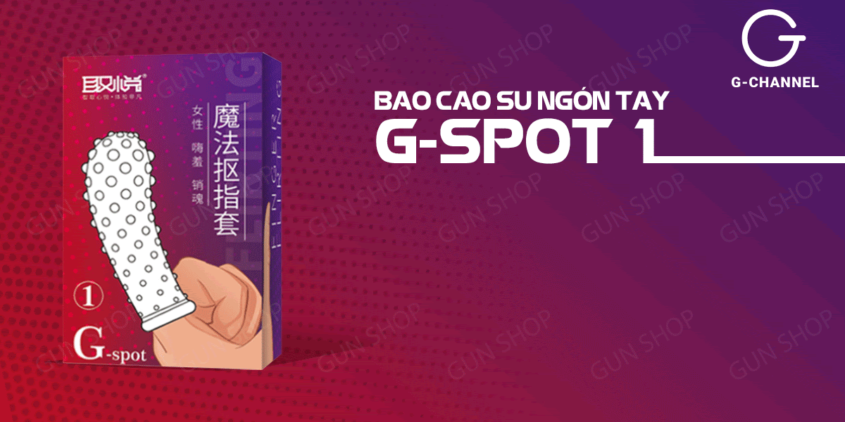 Bao cao su ngón tay G-spot gai nổi toàn thân kích thích
