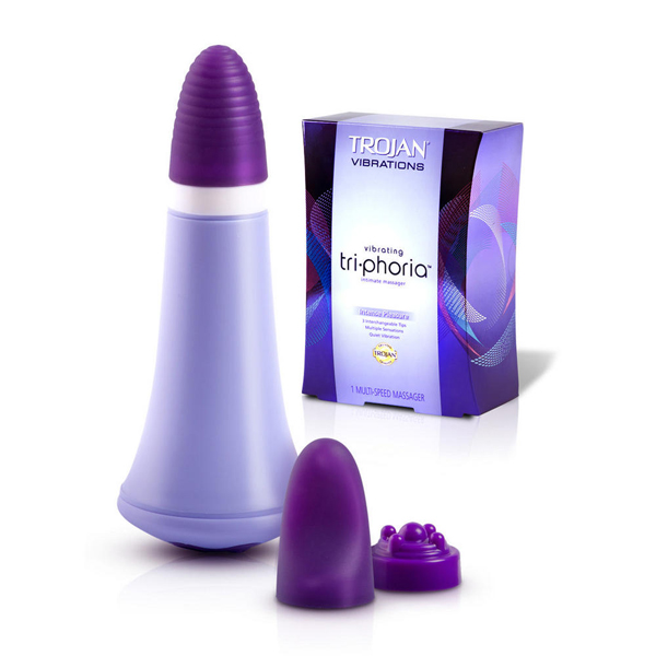Máy Mát Xa 3 Đầu Trojan Tri·Phoria 8 Chế Độ Xoáy Massage Thư Giãn