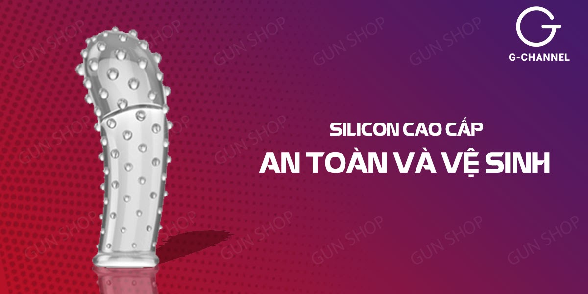 Bao cao su ngón tay G-spot gai nổi toàn thân kích thích