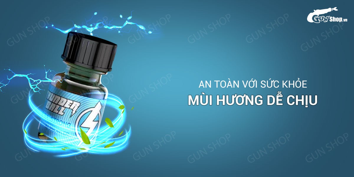 Popper Thunder Ball 10ml Mỹ chính hãng giúp quan hệ dễ dàng