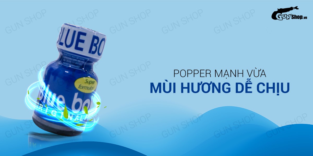 Popper Blue Boy 10ml nhập Mỹ mùi thơm dễ chịu kích thích tăng ham muốn tình dục