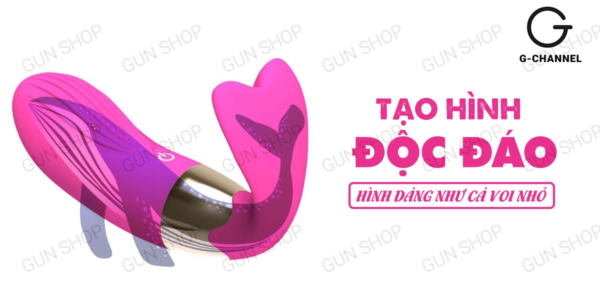 Trứng rung phát nhiệt Cute Whale sạc điện dễ dùng cao cấp
