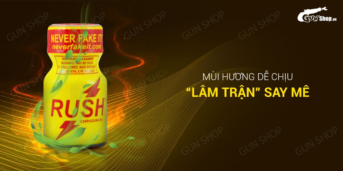 Popper Rush Original Yellow 10ml Mỹ Tăng Khoái Cảm Cửa Sau