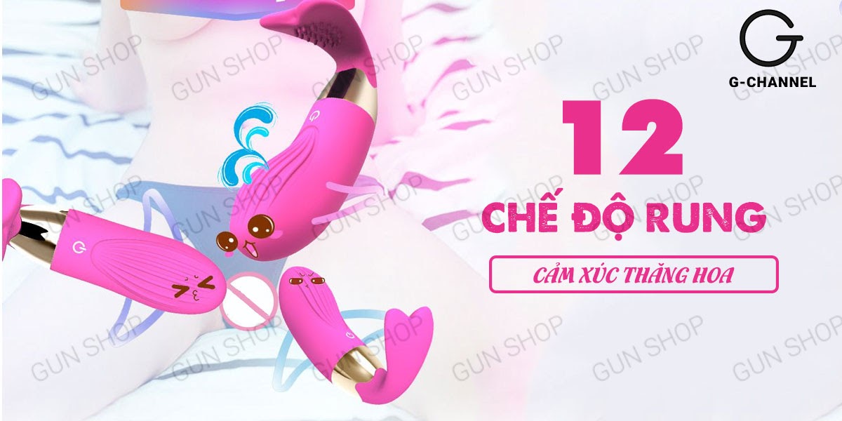 Trứng rung phát nhiệt Cute Whale sạc điện dễ dùng cao cấp