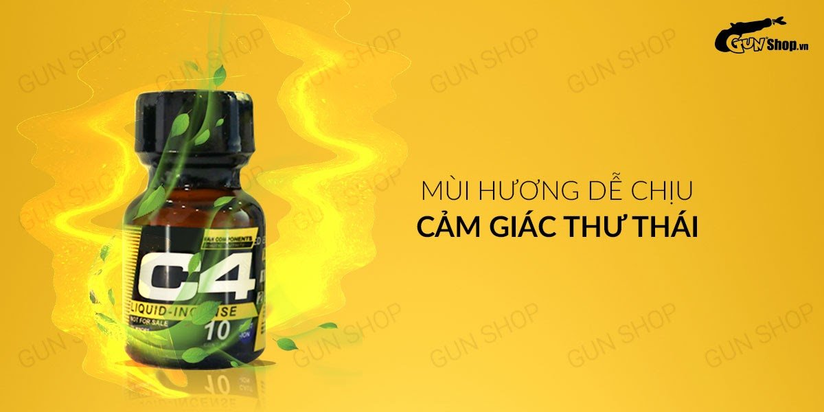 Popper C4 Yellow 10ml Mỹ chính hãng tăng khoái cảm mạnh