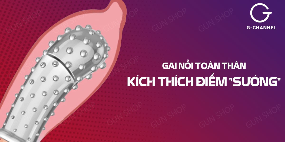 Bao cao su ngón tay G-spot gai nổi toàn thân kích thích