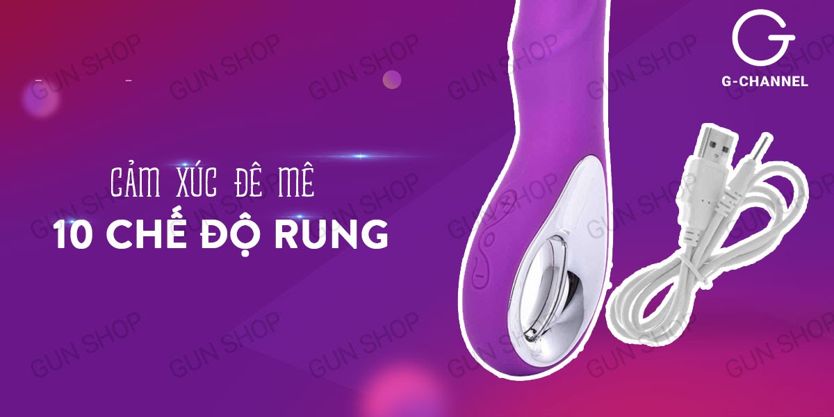 Máy rung massage điểm G Pretty Love, đa chế độ rung mạnh sạc điện tiện lợi