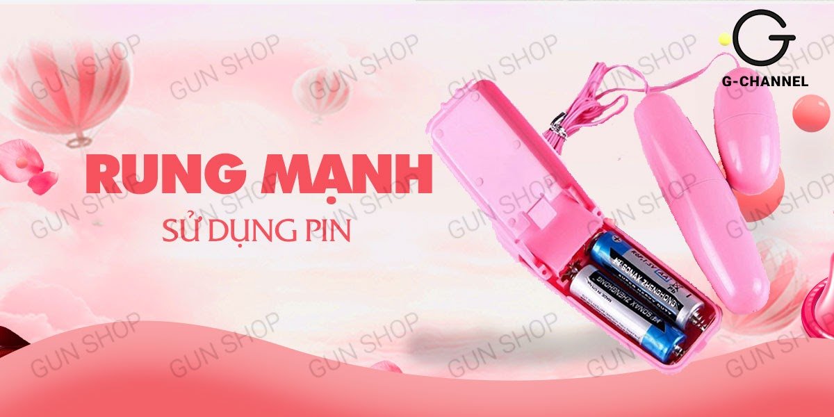 Trứng rung tình yêu 2 đầu mini nhỏ gọn giá rẻ, rung mạnh kích thích