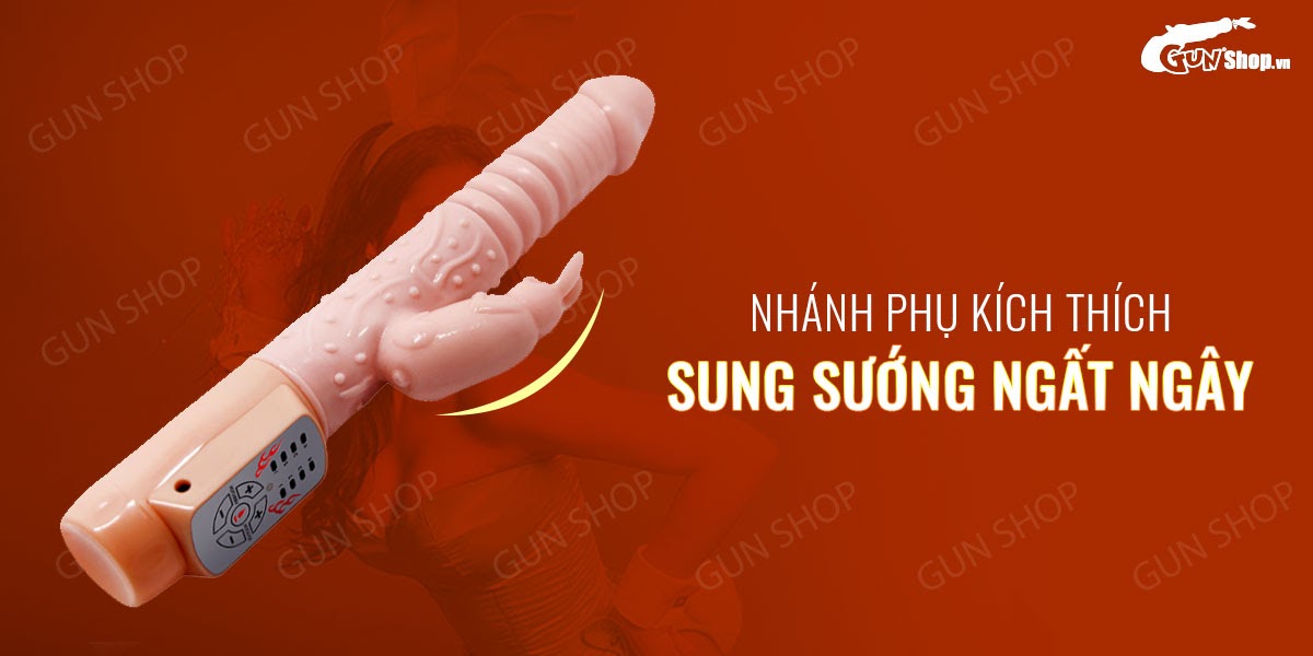 Dương vật giả rung thụt phát nhiệt Baile Hot Bunny kích thích cực khoái nữ