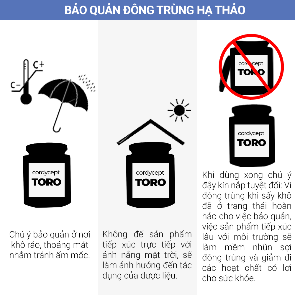 Đông trùng hạ thảo Toro nguyên sợi tăng cường sinh lý bồi bổ cơ thể