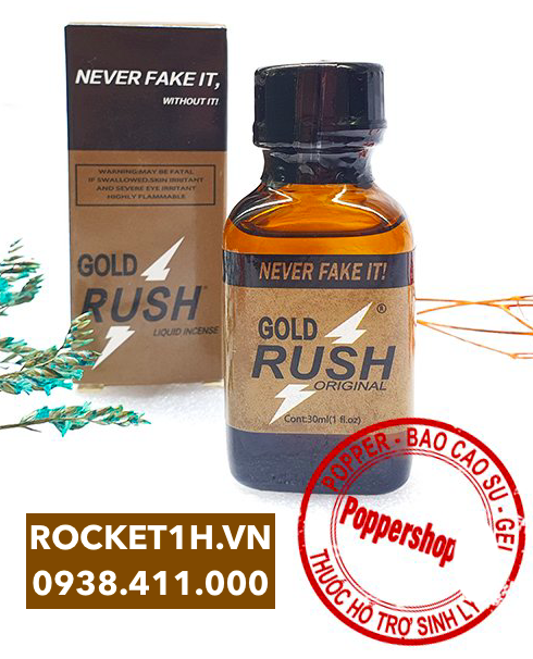 Popper Gold Rush 30ml hít cay kích thích mạnh mẽ tăng khoái cảm mới lạ