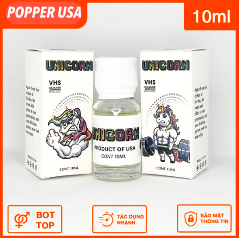 Popper Unicorn 10ml chính hãng Mỹ tăng khoái cảm cao