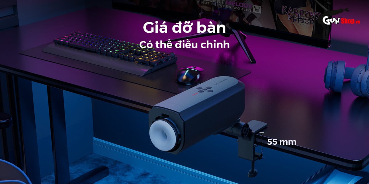 Âm đạo giả đa năng Lovense Solace rung mạnh cao cấp điều khiển app
