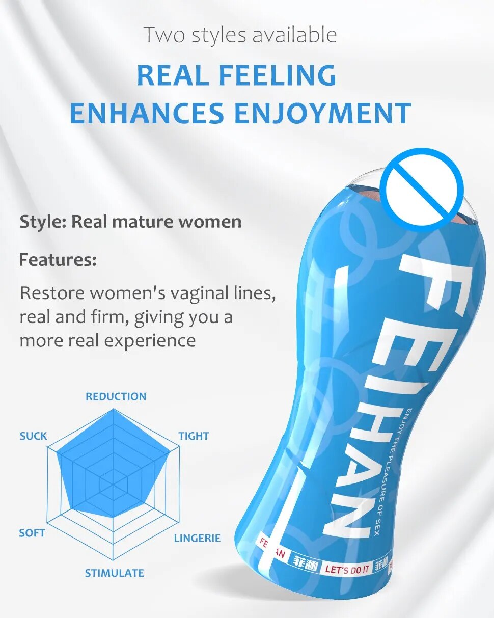 Âm đạo giả FeiHan Vacuum Cup tự sướng hút chân không