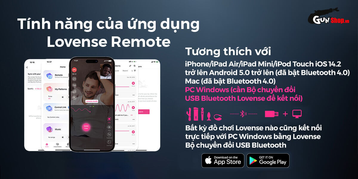 Âm đạo giả Lovense Calor điều khiển app rung nén tỏa nhiệt