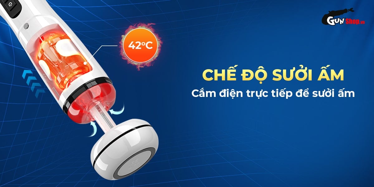 Âm đạo giả AierLe Space Warrior 2 rung thụt co bóp làm ấm