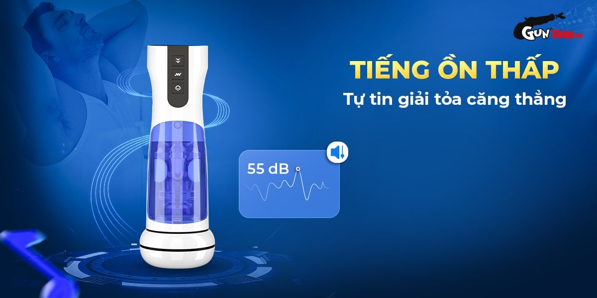 Âm đạo giả AierLe Space Warrior 2 rung thụt co bóp làm ấm