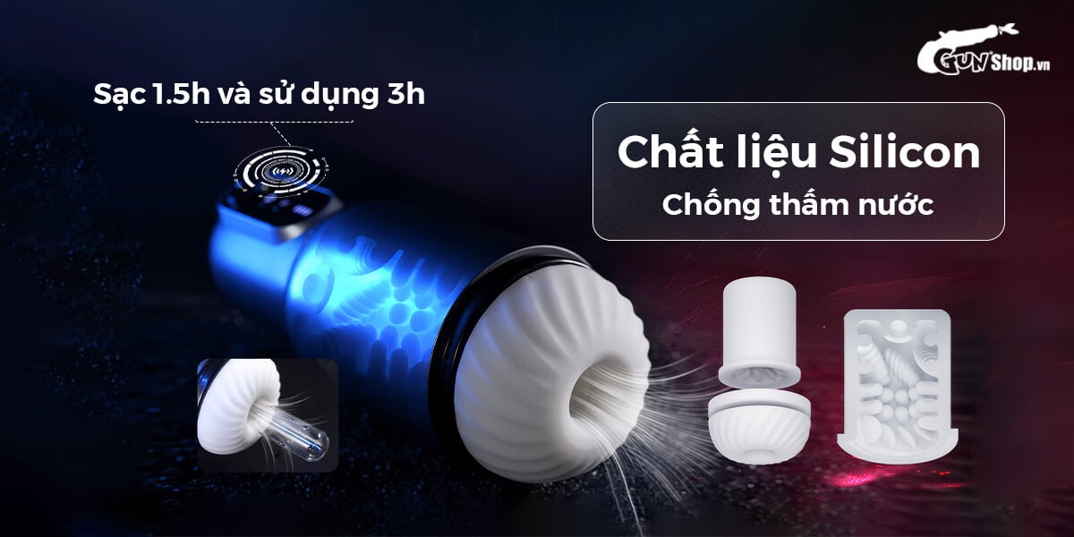 Âm đạo giả Svakom Godwin cao cấp rung hút mạnh trải nghiệm tuyệt vời