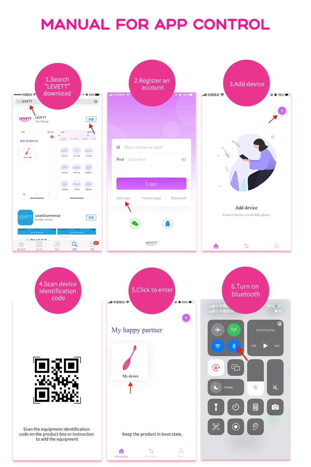 Trứng rung sốc điện Levett điều khiển từ xa qua app Bluetooth