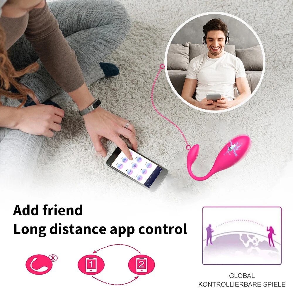 Trứng rung sốc điện Levett điều khiển từ xa qua app Bluetooth
