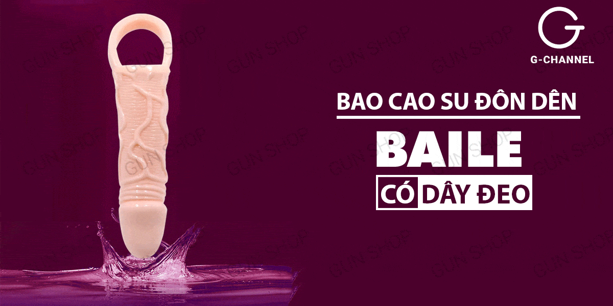 Bao cao su đôn dên Baile Extension dây đeo tăng kích thước