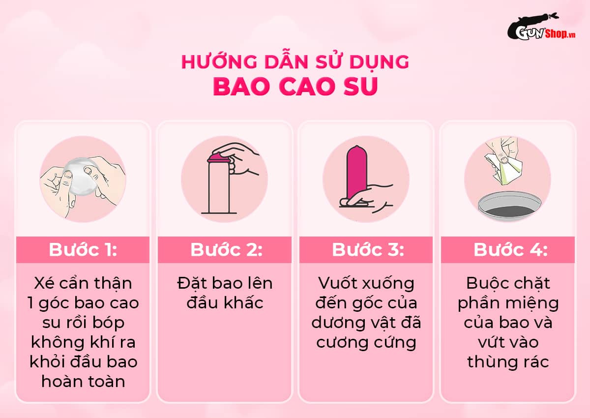 Hướng dẫn cách sử dụng Bao cao su Okamoto 0.01 PU