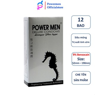 Bao Cao Su Powermen Cá Ngựa Bạc 12s