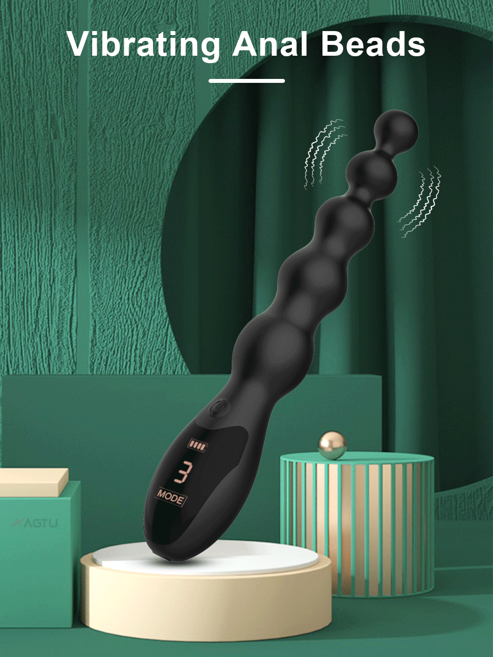 Que rung hậu môn massage tuyến tiền liệt màn hình Led