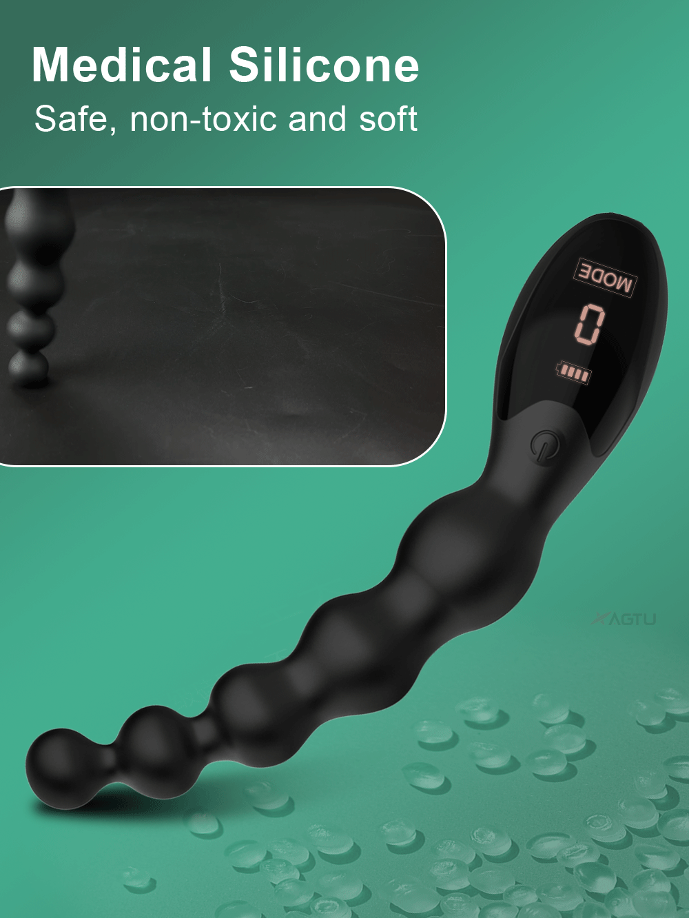 Que rung hậu môn massage tuyến tiền liệt màn hình Led