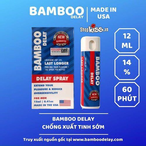Chai xịt chống xuất tinh sớm Bamboo Delay XTS12 tại sài gòn