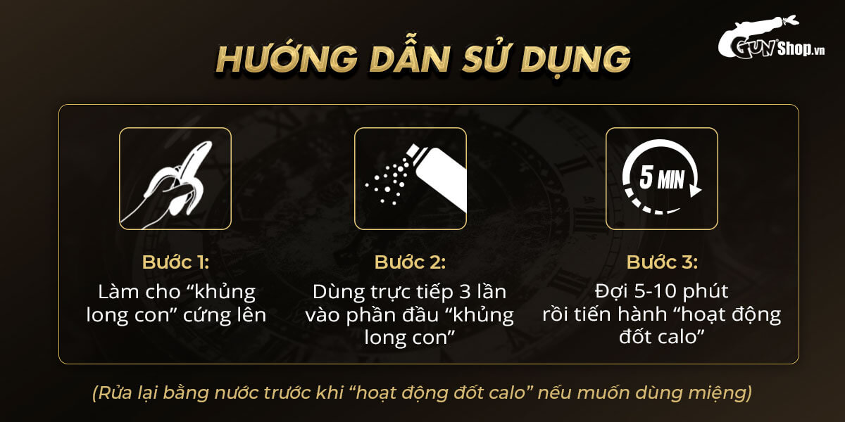 Chai xịt Powergra Delay Spray Sìn Sú kéo dài thời gian quan hệ