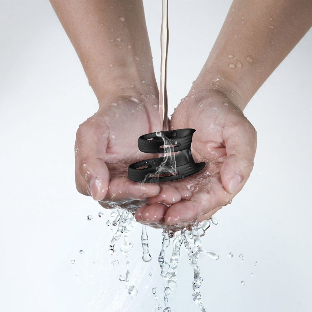 Vòng đôi silicon Cock Ring đeo cu dương vật kéo dài thời gian cậu nhỏ