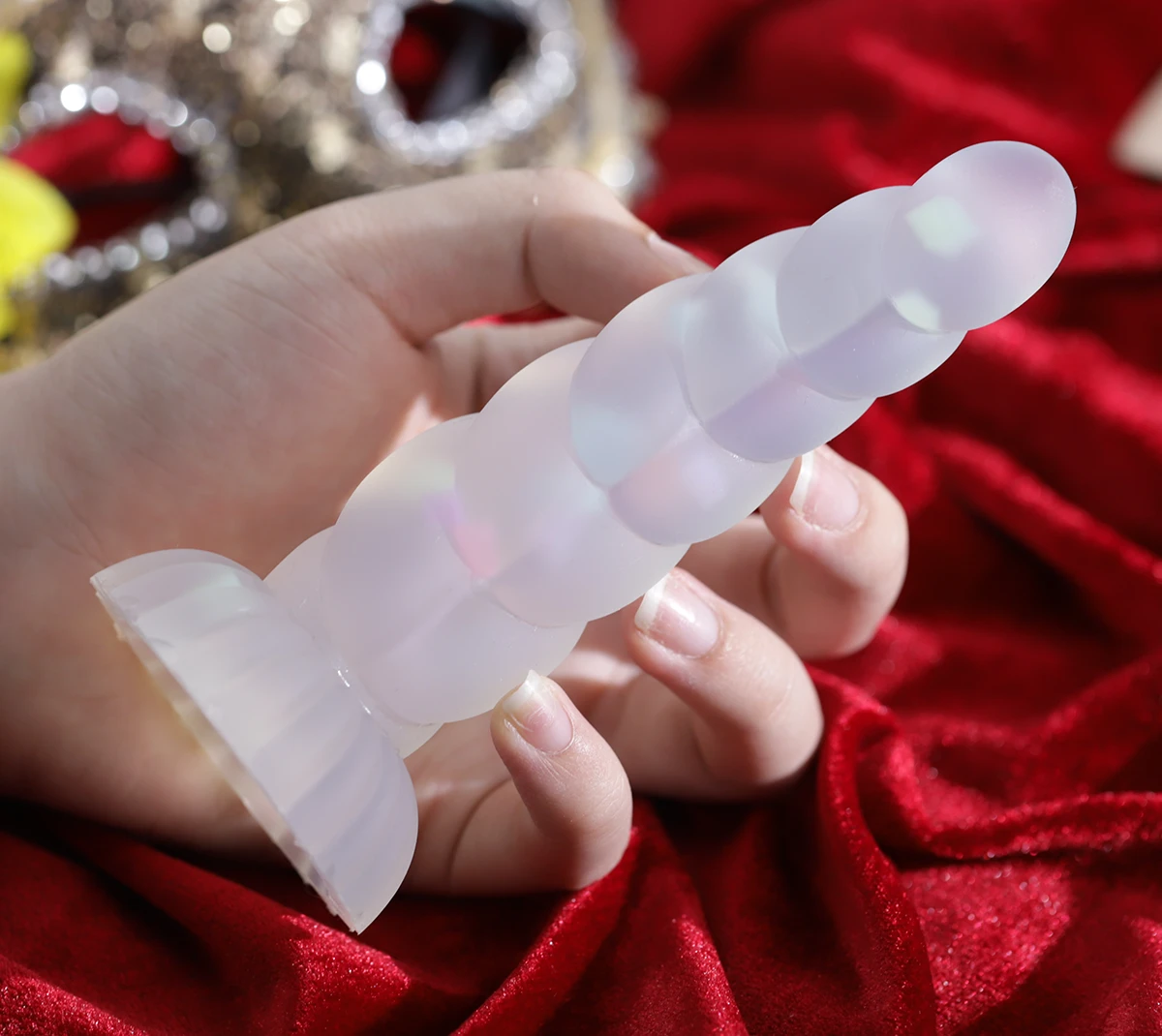 Cu Giả Silicone Gân Nổi Kích Thích Âm Đạo Cảm Giác Mạnh Mẽ