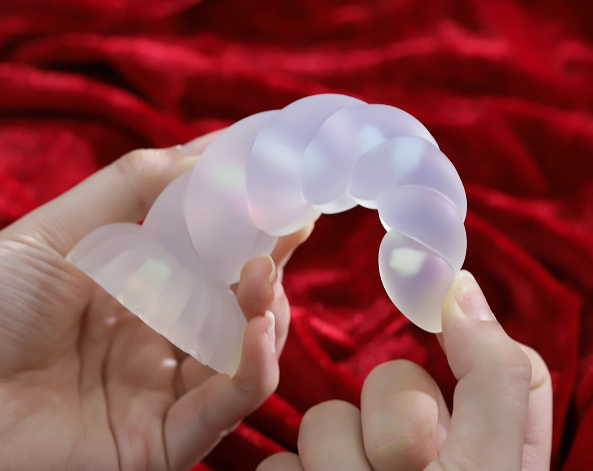 Cu Giả Silicone Gân Nổi Kích Thích Âm Đạo Cảm Giác Mạnh Mẽ
