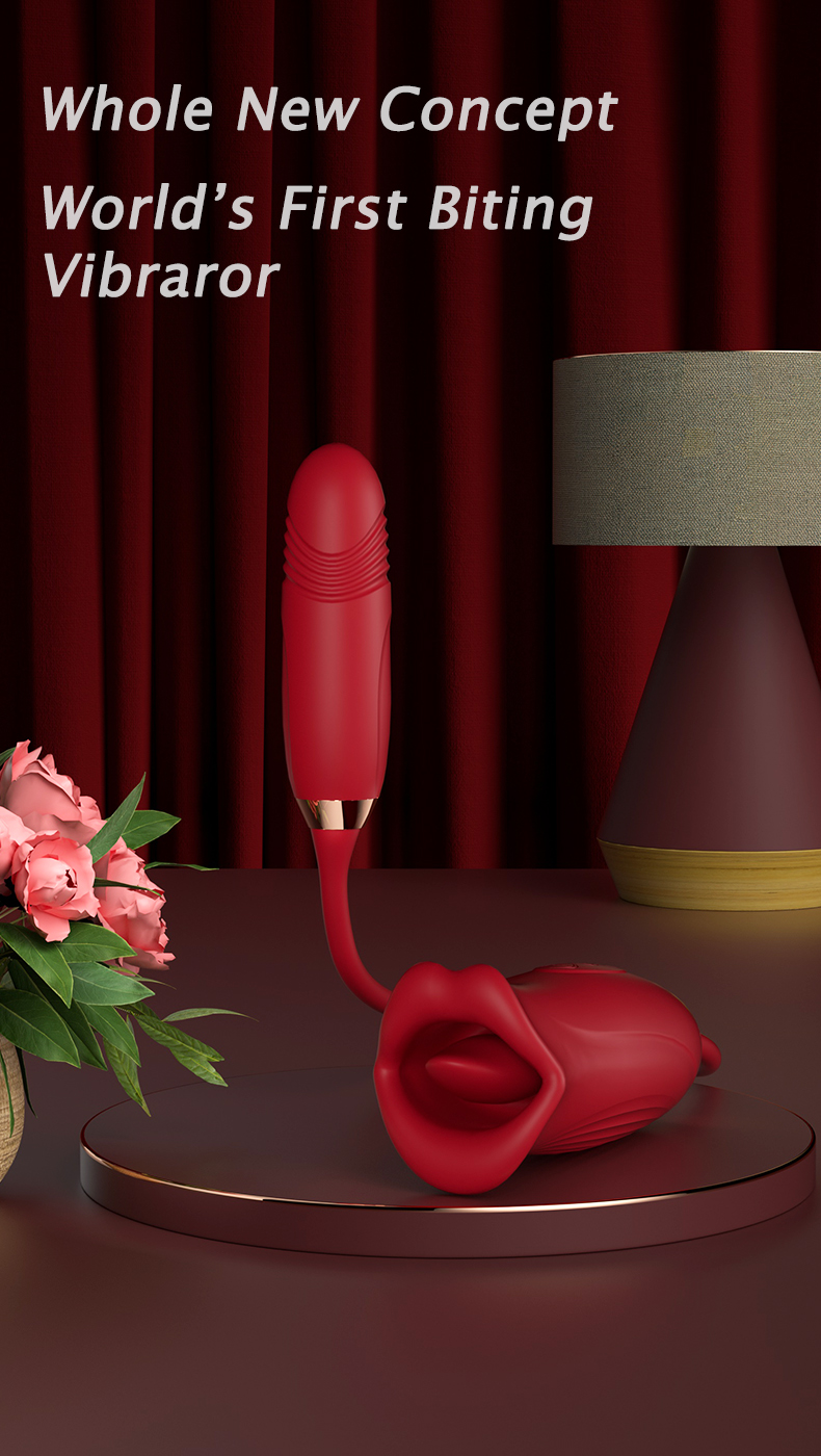 Trứng rung hoa hồng rung thụt hút điểm G liếm oral sex đa năng