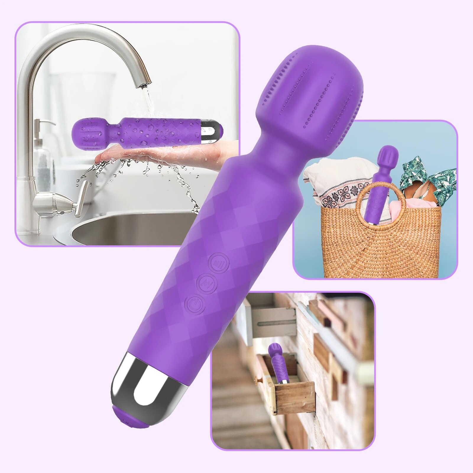 Chày rung tình yêu Safiman gai nổi kích thích điểm G cực đỉnh