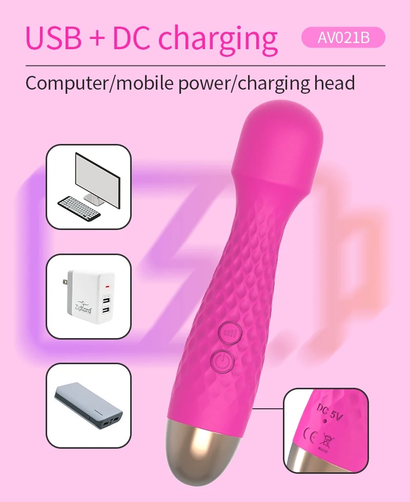 Chày rung Wand Massager mini không dây nhỏ gọn dễ dùng