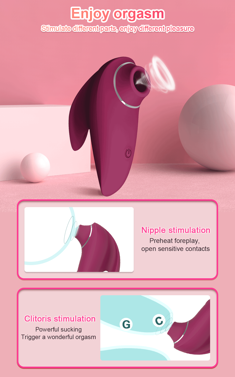Máy bú mút đa chức năng cho nữ Sucking Whale silicone cao cấp