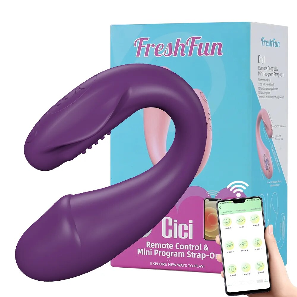 Trứng rung FreshFun CiCi 2 đầu Bluetooth điều khiển app dễ dùng