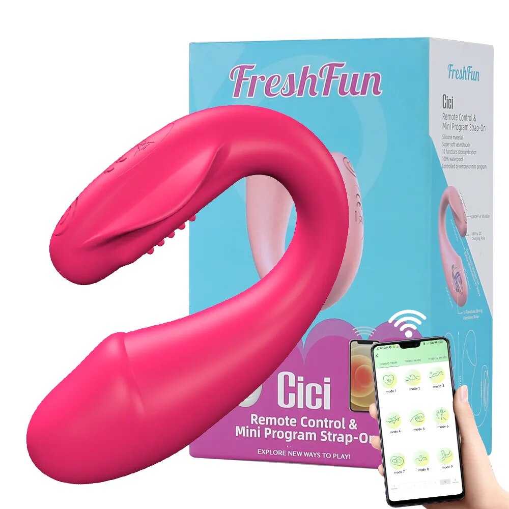 Trứng rung FreshFun CiCi 2 đầu Bluetooth điều khiển app dễ dùng